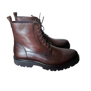 Zanzara Cyclades NWOT Men's Brown Leather Boots-Size 12